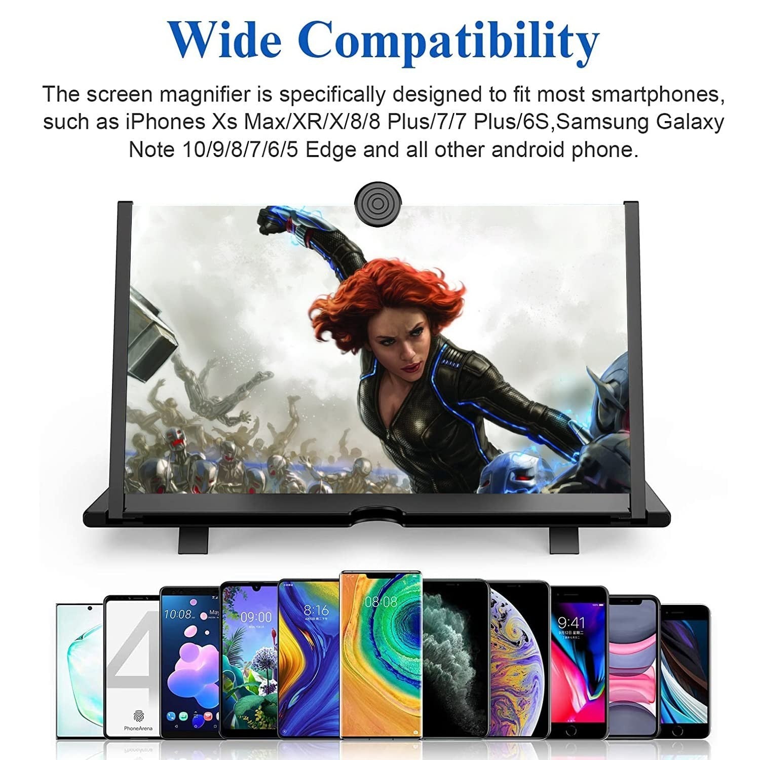 16" Screen Magnifier for Cell Phone – 3D HD Magnifing Screen Enlarger Project...